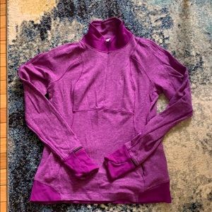 Lululemon 1/4 zip long sleeve- size 12